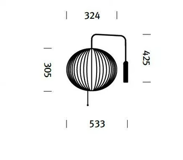 NELSON BALL - Polymer wall light by Herman Miller - view 3